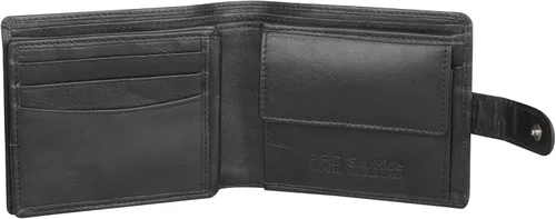 Miniatura 2 de Starhide Cartera de cuero italiano VT con bloqueo RFID para hombre, 1212, Negro -, Cartera RFID