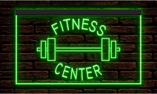 Miniatura 4 de 160034 - Letrero de neón con luz LED para gimnasio, sala de gimnasio, sala de gimnasio (12 x 8 pulgadas, 16 colores por control remoto)