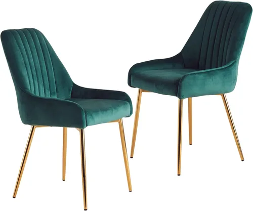 Miniatura 10 de Sillas de comedor de terciopelo, sillas de terciopelo, silla de cocina, silla de comedor, sillas de comedor, silla de comedor, con patas de metal