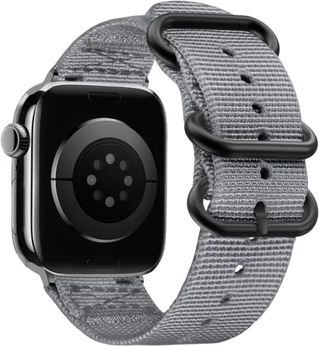 Miniatura 9 de Youther Correa de nailon compatible con Apple Watch Band de 1.654 in 1.732 in 1.772 in 1.811 in 1.929 in 1.496 in 1.575 in 1.614 in, correa