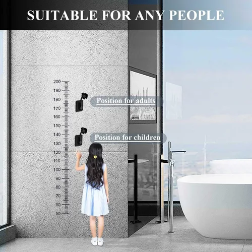 Miniatura 5 de Soporte para cabezal de ducha, adhesivo fuerte, giratorio de 360 grados, ajustable, soporte de montaje en pared para baño (negro)