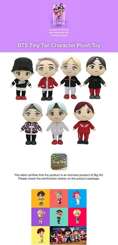 Miniatura 4 de TinyTAN MIC Drop - Muñeco de peluche de 11.8 pulgadas, producto con licencia oficial, peluches, mercancía de Kpop (Jimin)