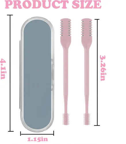 Miniatura 3 de Cortador de pelo nasal portátil, esencial de viaje para hombres y mujeres, herramientas de eliminación de vello de fosas nasales de doble cara