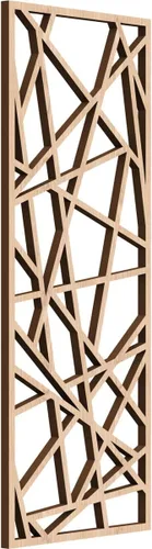 Miniatura 163 de Conway Paneles de pared decorativos de madera con calado, 9 3/8 pulgadas de ancho x 24 3/8 pulgadas de alto x 1/4 de alto, aliso