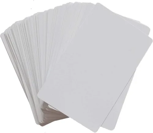 Miniatura 2 de 100 unidades en blanco blanco sublimación metal tarjeta de nombre gruesa 0.009 in impresión tarjeta de visita uso sublimación tinta y papel grabado