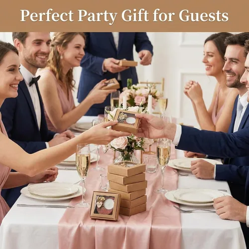 Miniatura 6 de 12 velas de boda con forma de corazón de madera rústica, regalos de agradecimiento para aniversario de invitados, decoración de fiesta de compromiso