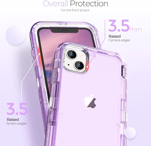 Miniatura 4 de Funda para iPhone 12 mini ORIbox, resistente a los golpes y caídas, transparente.
