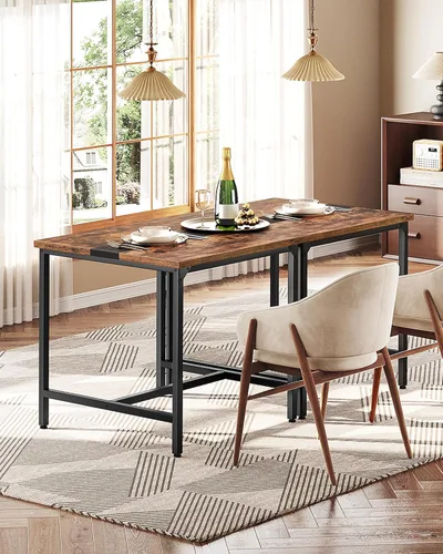 Miniatura 4 de CHOEZON Mesa de comedor cuadrada para cocina, mesa de comedor de 29.5 pulgadas, mesas de comedor pequeñas, escritorio de escritura, mesas de café