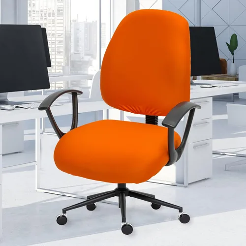 Miniatura 66 de Fundas elásticas para asiento de silla de oficina de escritorio - Funda universal de spandex para silla de computadora - Fundas removibles lavables