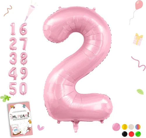 Miniatura 31 de Globos de números de 40 pulgadas del 0 al 9 dorados grandes del número 0, globos digitales para suministros de decoración de celebración de fiesta