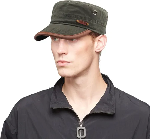 Miniatura 2 de Sombrero de cadete Gorra del ejército sombrero de camionero para papá gorra de béisbol clásica ajustable