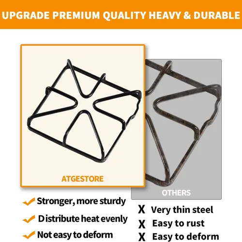 Miniatura 5 de Rejillas WB31X20643 mejoradas para piezas de estufa GE, rejilla de quemador, piezas de placa de cocina GE, rejilla de superficie de acero metálico