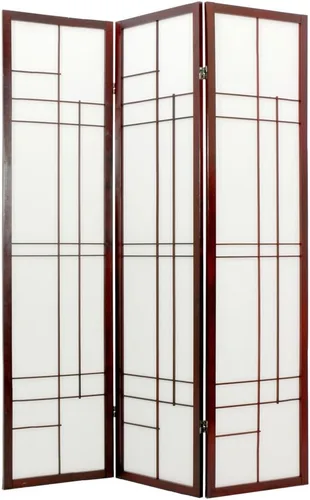 Miniatura 7 de Red Lantern Pantalla Eudes Shoji de 6 pies de altura - Palisandro - 5 paneles Rosewood