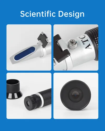 Miniatura 7 de LOHAND Refractómetro Brix con compensación de temperatura automática (ATC), medición de precisión del contenido de azúcar para vino/fruta/bebida