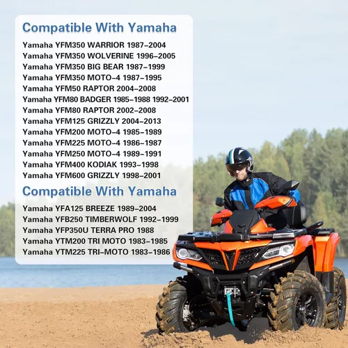Miniatura 5 de Relé solenoide de arranque para Yamaha YFM350 Warrior 350 1987-2004 Big Bear 350 1987-1999 Moto-4 350 1985-1989 Wolverine 350 1996-2005