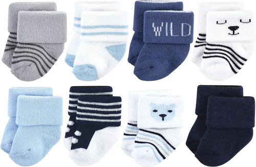 Miniatura 125 de Hudson Baby - Calcetines de algodón para bebés recién nacidos y Terry para niñas bebés