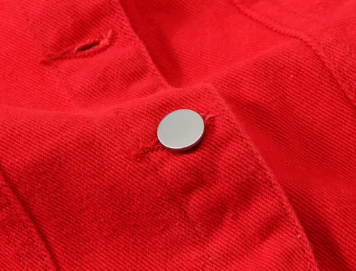 Miniatura 5 de CHARTOU Chaleco de mezclilla deshilachado sin mangas con botones y cuello de solapa para mujer