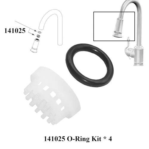 Miniatura 3 de 4 piezas de kits de juntas tóricas 141025, piezas de repuesto para grifos abatibles