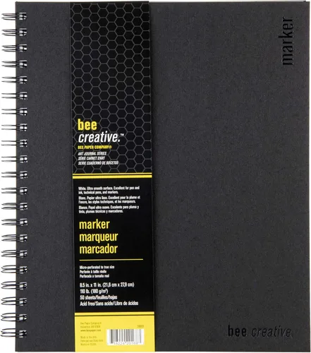 Miniatura 18 de Bee Paper - Cuaderno de Dibujo para Marcadores Creativos de 8" x 8