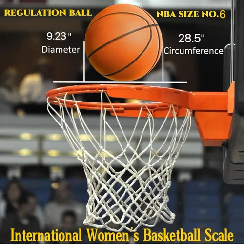 Miniatura 4 de Balón de baloncesto silencioso oficial (29.5") o para mujeres 28.5" - Diseño de espuma PU ranurada para rebote realista, balón de entrenamiento sin