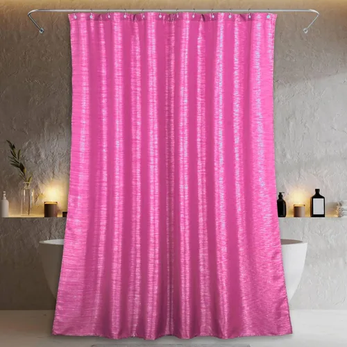 Miniatura 6 de Cortinas de ducha doradas para baño: cortina decorativa de ducha de tela brillante con purpurina - cortina de baño lujosa, elegante, elegante