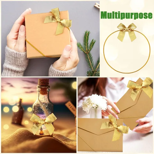 Miniatura 6 de Windyun 60 lazos elásticos para cajas de regalo de 15.74 pulgadas, lazo elástico elástico para el día de la madre con lazo de cinta, cuerda