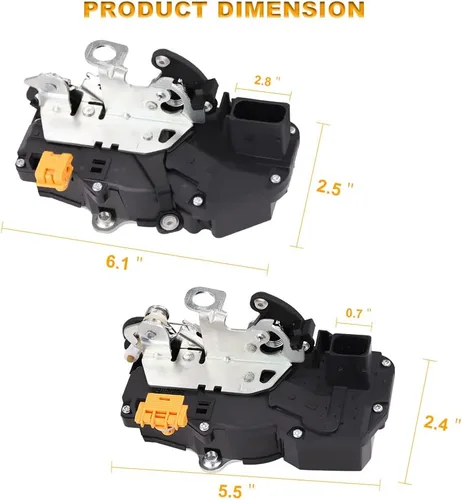 Miniatura 4 de WMPHE Actuador de bloqueo de puerta compatible con Chevy Suburban Silverado Tahoe Avalanche GMC Sierra Yukon XL Cadillac Escalade ESV EXT 2008-2009
