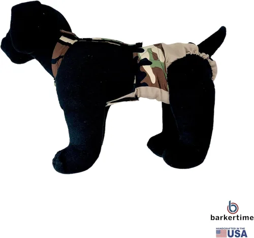 Miniatura 7 de Pañal para perro Camo on Brown, L, con agujero para la cola, fabricado en Estados Unidos