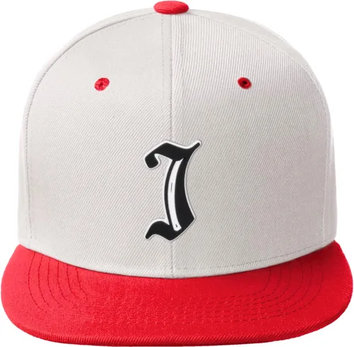 Miniatura 1473 de Daxton Gorra clásica con visera de billete plano con letras del alfabeto inglés antiguo de la A a la Z