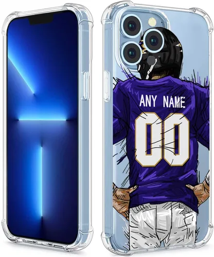 Miniatura 28 de Funda protectora personalizada con nombre y números para iPhone 15, 14, 13, 12, 11 Xs Max XR 8 7 6 Plus 11 Pro Mini, delgada, a prueba de golpes