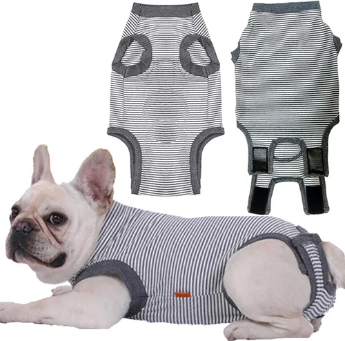 Miniatura 23 de Traje de Recuperación de Cirugía de Perro, Traje de Recuperación Quirúrgica para Perro Macho Hembra Neuter, Camisa de Esterilización Mameluco
