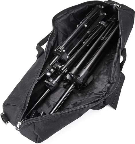 Miniatura 2 de Bolsa de transporte para trípode, 22.5 x 7.5 x 7.5 pulgadas, funda acolchada de trípode resistente con correas para el hombro y asa (S)