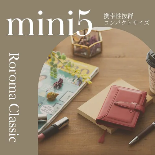 Miniatura 6 de Raymei Fujii DPM3034E Organizador personal, Da Vinci Roma Classic Mini 5, marrón oscuro