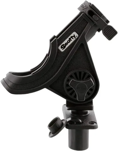 Miniatura 3 de Scotty Baitcaster/Spinning Rod Holder Negro con 244 Flush Deck Mount, Pequeño (0281-BK) accesorios de ciclismo-electrónica