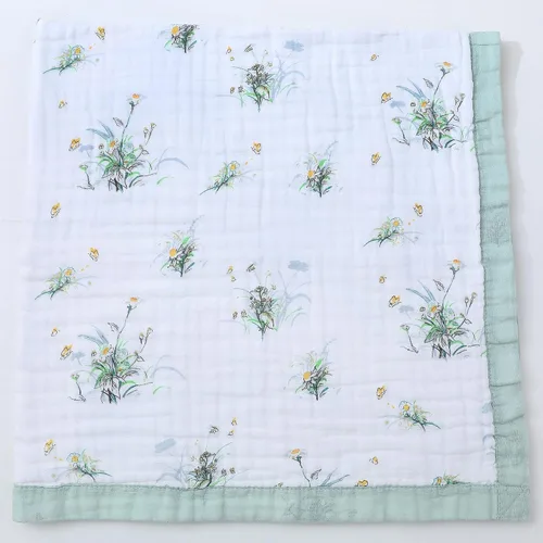 Miniatura 8 de Jay & Ava Mantas de muselina para bebé de 42' x 42', manta de algodón suave para niño pequeño, manta de muselina de 4 capas para cuna, manta de Dino