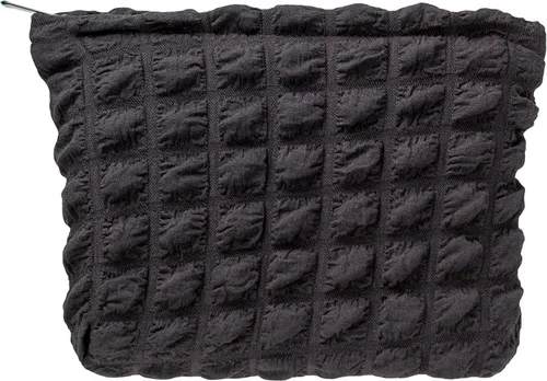 Miniatura 7 de Pazimiik Bolsa de maquillaje floral, grande, de algodón, con cremallera para bolsa de viaje, organizador de maquillaje de lona para mujeres, Algodón