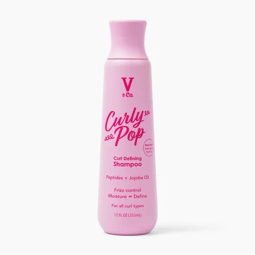 Miniatura 11 de V&Co. Curly Pop - Acondicionador definidor de rizos, sin sulfatos y sin parabenos, cuidado hidratante del cabello con péptidos, aminoácidos y aceite