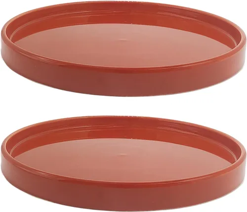 Miniatura 20 de Yukfona - 2 bandejas de cerámica para macetas, bandejas de 4 5 6 7 8 9 10 11 12 13 pulgadas para interior y exterior, resistente, duradera, base