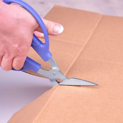 Miniatura 2 de CANARY Tijeras de Cartón Corrugado de 8.5", Tijeras para Manualidades de Trabajo Pesado con Hoja Angulada, Acero Inoxidable Japonés, Fabricadas