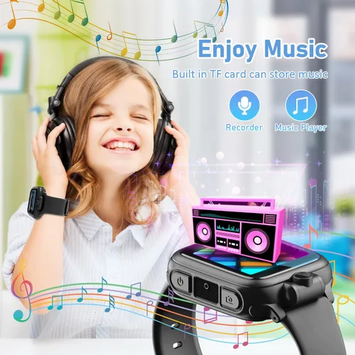 Miniatura 4 de Awatty Reloj Inteligente para Niños, Reloj para Niños con 26 Juegos Cámara Grabadora de Video Música Alarma Calculadora Calendario Linterna