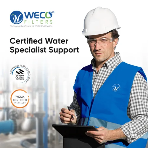 Miniatura 7 de Tanque de almacenamiento de agua a presión - Tanque de agua de ósmosis inversa con conexiones de acero inoxidable y válvula de bola - Sistema