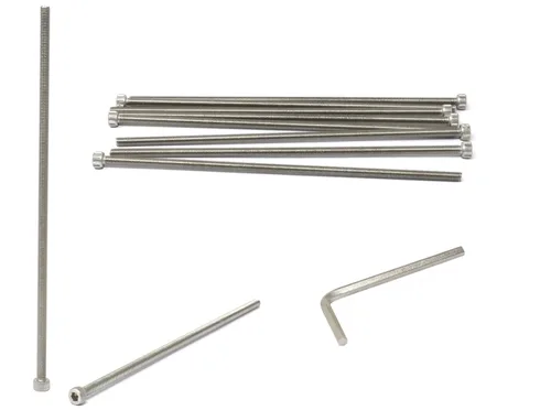 Miniatura 226 de iexcell 25 piezas M4 x 60/65/70/75/3.150 in paso de rosca 0.028 in acero inoxidable 304 cabeza hexagonal Tornillos Tornillos surtido Kit