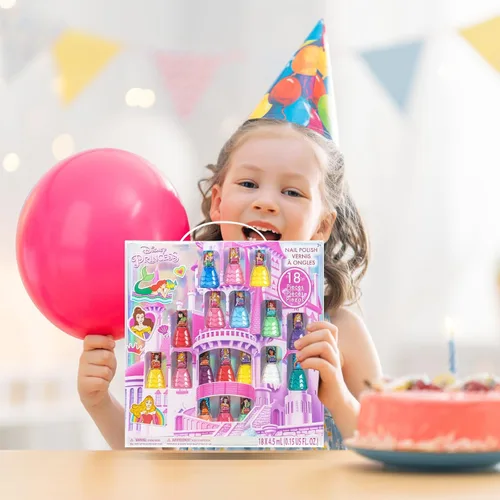 Miniatura 9 de Townley Girl Disney Princess - Juego de 18 esmaltes de uñas a base de agua, secado rápido y despegable, juego de pintura de uñas para niñas de 3 años