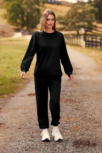 Miniatura 55 de Prettygarden - Conjunto de pijama de dos piezas para mujer, diseño de teñido anudado, sudadera informal de manga larga con pantalones largos, ropa