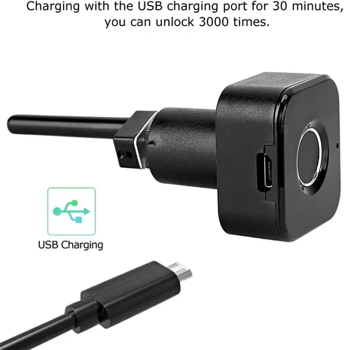 Miniatura 5 de Carga inteligente segura del USB de la cerradura del cajón de la huella dactilar del gabinete de la huella dactilar