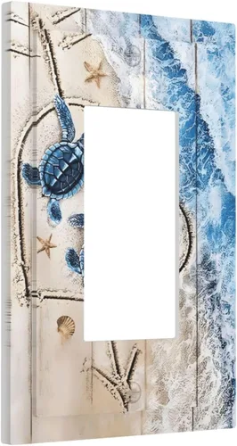 Miniatura 143 de Cubiertas Decorativas para Placas de Interruptor Abstracto Moderno de Mediados de Siglo Arco Boho Sol Dorado Hoja 1 Gang Placa de Pared Cubierta