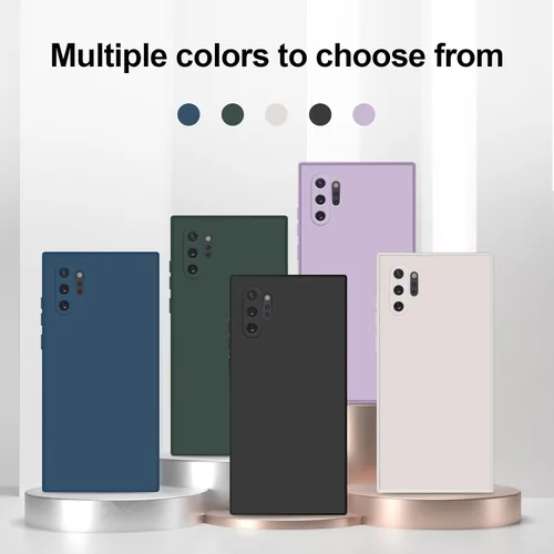 Miniatura 9 de GiiYoon Funda de silicona compatible con Samsung Galaxy Note 10 Plus, funda de cuerpo completo sedosa y suave al tacto con protección de cámara