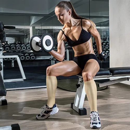 Miniatura 4 de CHARMKING Calcetines de compresión para mujeres y hombres, 4 pares de 15-20 mmHg, mejor apoyo para atletismo, correr, ciclismo