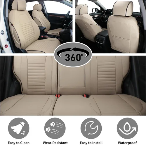 Miniatura 4 de EKR CRV - Fundas de asiento de automóvil personalizadas para Honda CRV 2012 2013 2014 LX, funda de asiento de camión de cuero para SUV, juego