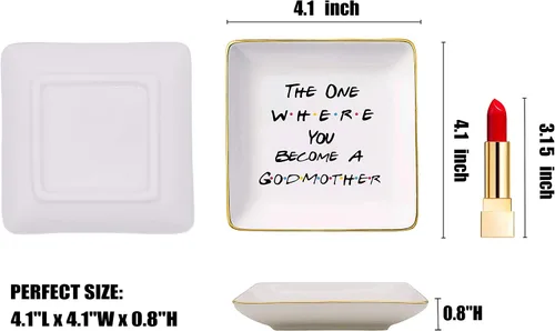Miniatura 5 de The One Where You Become A Godmother - Regalo para madrina, mejor amiga, regalo de bautismo, regalo para nueva madrina, ideas de propuesta